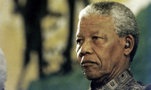South African President Nelson Mandela